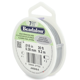 Beadalon Rijgdraad 7 draads 0.38mm Satin Silver