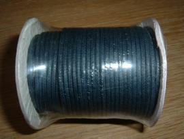 Waxkoord donkerblauw 2.0 mm.