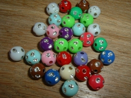 20 Stuks mooie glitterballen in mixkleuren.