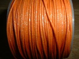 Waxkoord in een mooie oranje metallic kleur 0.5 mm.