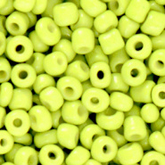 Glaskralen Rocailles 4mm Neon yellow 20 gram