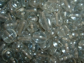 100 gram glanzende transparante glasmix