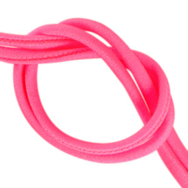 Stitched elastisch lint Ibiza Neon pink (25 cm)