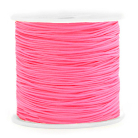 Macramé draad 0.8mm Neon pink per meter