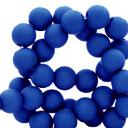 100 stuks 4 mm acryl kralen Royal blue