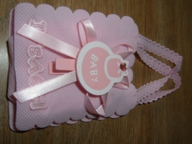 Mooie kleine roze tasjes  "It's a girl"