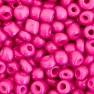 Glaskralen Rocailles 4mm Neon pink 20 gram