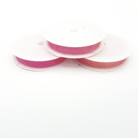Nylondraad roze 1,0 mm (elastisch)