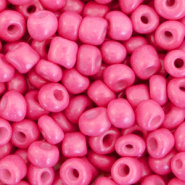 Glaskralen Rocailles 4mm Deep pink 10 gram
