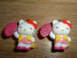 Superleuke Hello Kitty hangertjes met waaier