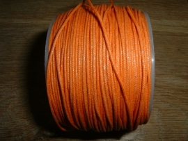 Waxkoord in een mooie oranje metallic kleur 0.5 mm.