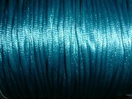 Satijnkoord in een mooie aquablauwe kleur