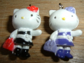 Leuke Hello Kitty hangertjes met tasje