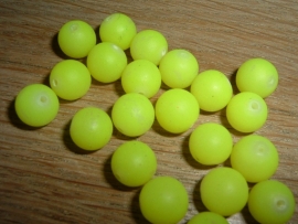 Mooie fluor gele Buri zaden van 8 mm.