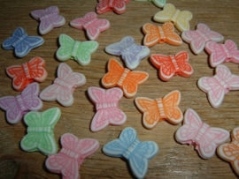Mooie pastelkleurige mix van vlindertjes