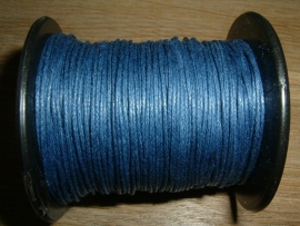Waxkoord in een mooie marine blauwe kleur 0.5 mm.