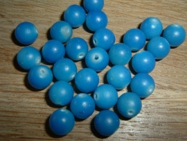 Mooie fluor blauwe Buri zaden van 8 mm.