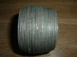 Waxkoord in een mooie grijze metallic kleur 0.5 mm.