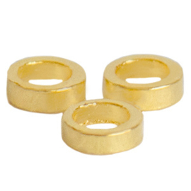 10 stuks DQ metaal ring 2mm Goud (nikkelvrij)