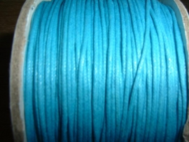 Waxkoord aquablauw 0,5 mm.