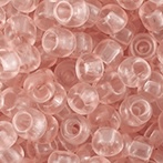 Glaskralen Rocailles 4mm Transparent light peach pink 20 gram
