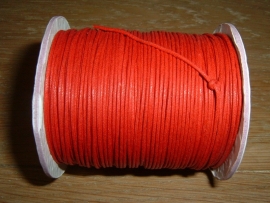 Waxkoord rood 1.0 mm.