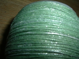 Waxkoord in een mooie mosgroene metallic kleur 0.5 mm.