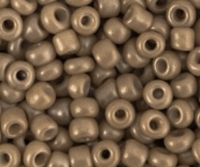 Glaskralen Rocailles 3mm Champagne brown  20 gram