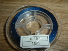 Gecoat staaldraad 0,45 mm. in de kleur donkerblauw