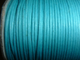 Waxkoord in turquoise 1,5 mm.