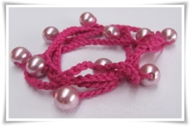 MAAK-HET-ZELF-Pakket (ketting-armband D rood)