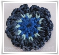 Bloem4 B12 kobalt-turquoise-donkerblauw