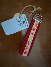 Sleutelhanger rood 'fruit'