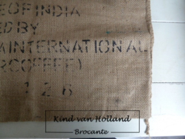 Koffieboonzak met tekst A*
