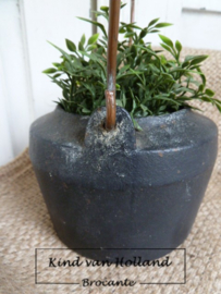 Vintage pot met handvat *