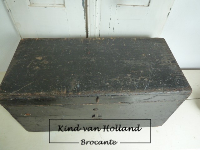Vintage zwart kistje *
