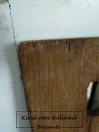Houten plankje incl. bolletje touw *