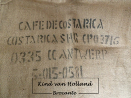  Koffieboonzak met tekst  B *