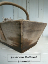 Houten druivenplukbak *