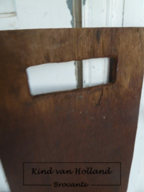 Houten plankje incl. bolletje touw *