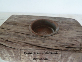 Houten kandelaar