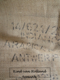 Koffieboonzak met tekst A*