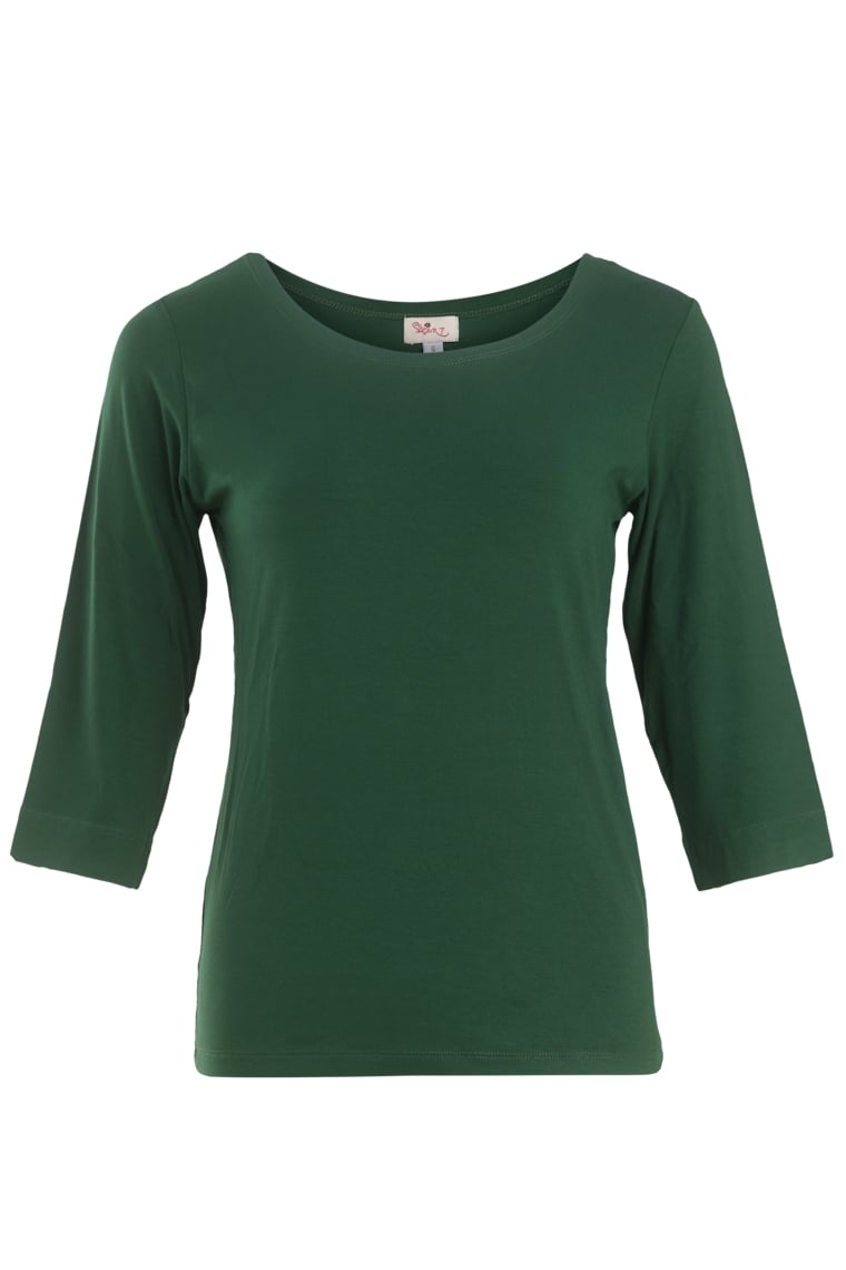 Heart - Basis shirt flessengroen