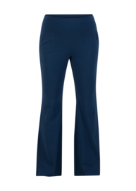 Blutsgeschwister - Trousers Logo easy flared dark ultramarine blue