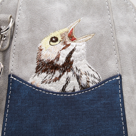 Hi-di-Hi tas Little Paradise grey/ navy blue