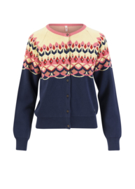 Blutsgeschwister - Cardigan Happy Heritage Nostalgic Island knit blue