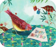 Happy bird'day kaart