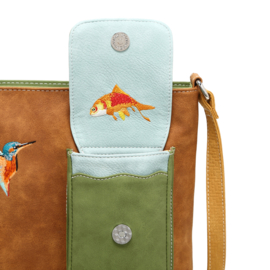 Hi-di-Hi tas Quack Cognac/ green