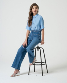 Surkana - Jeans trousers flared blue