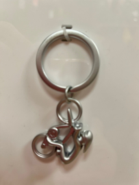 Wielrenner sleutelhanger